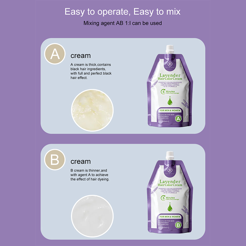 Двухкомпонентная краска для волос 2