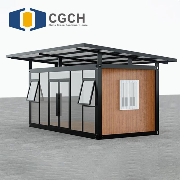 Контейнерный дом CGCH со стеклянной крышей Панорамное освещение Закаленное многослойное безопасное стекло 10-летняя гарантия герметичности Четырехсезонная веранда