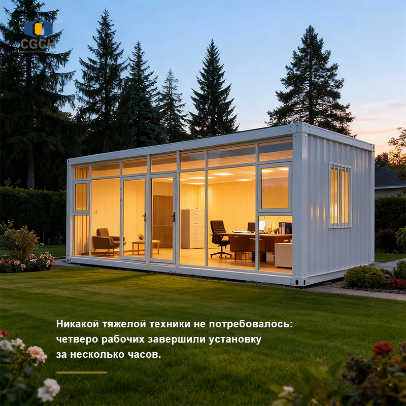 Доставка быстросборных контейнеров | 324 м² в одном 40-футовом контейнере