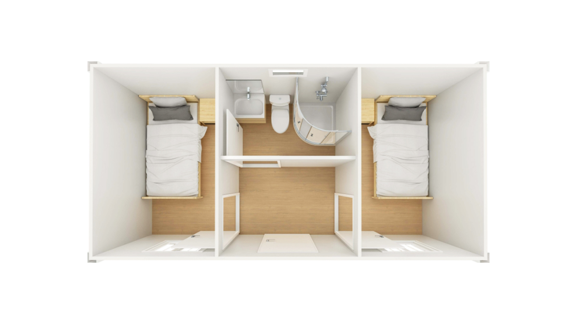 Часто задаваемые вопросы
1、Подходят ли разборные контейнерные дома для постоянного проживания?
Да, при правильной теплоизоляции, гидро- и огнезащите они полностью пригодны для постоянного проживания.
2、Можно ли складывать модули друг на друга?
Да, многоэтажные модульные дома безопасны благодаря стальной конструкции.
3、Можно ли заказать индивидуальную планировку?
Да, внутренняя компоновка модулей может включать спальни, кухню, санузел и электрические коммуникации.
4、Удобна ли перевозка?
Да, модульные дома можно разбирать, транспортировать и собирать многократно без ущерба для конструкции.