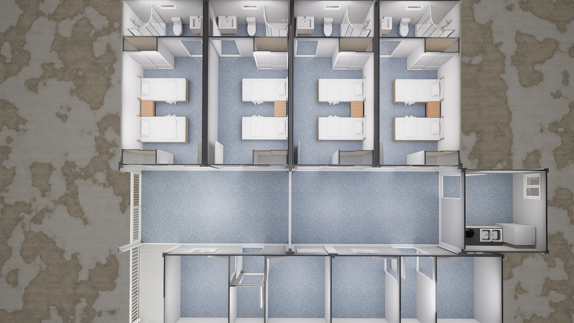 Модульные дома для корпоративных клиентов:
•Рабочие городки
•Студенческие общежития
•Гостиничные комплексы