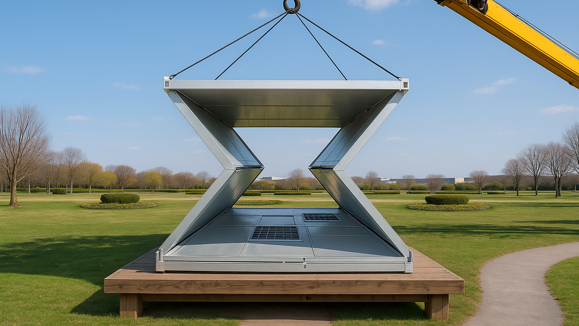 Плоскоупакованные контейнерные дома и модульные дома позволяют экономить на транспортировке