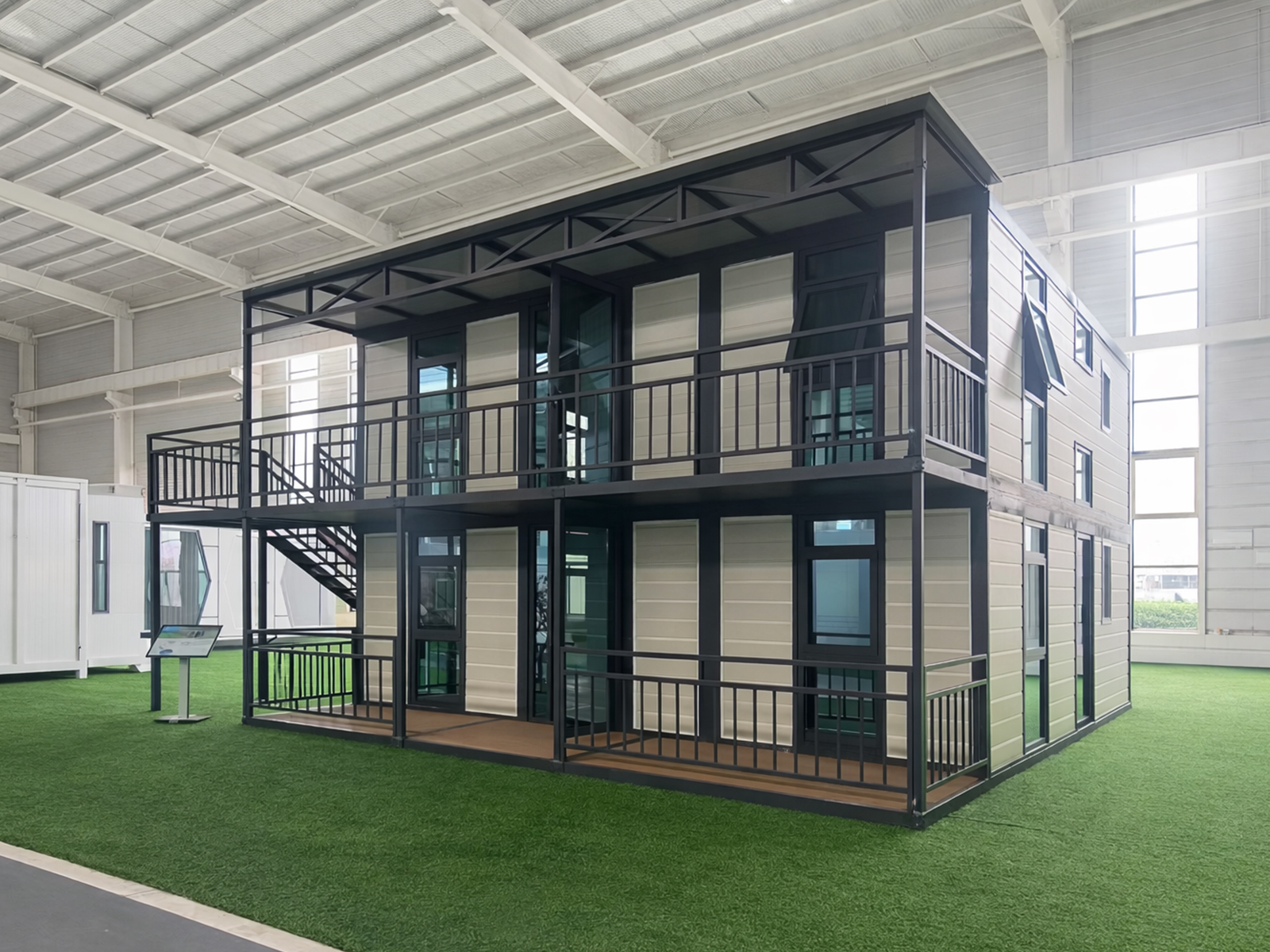 расширяемый контейнерный дом Двухэтажный дом