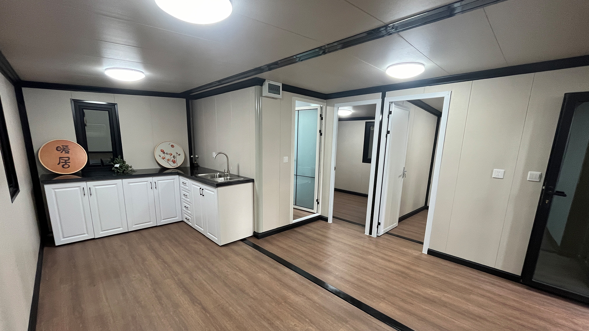 расширяемый контейнерный дом-С кухней и туалетом