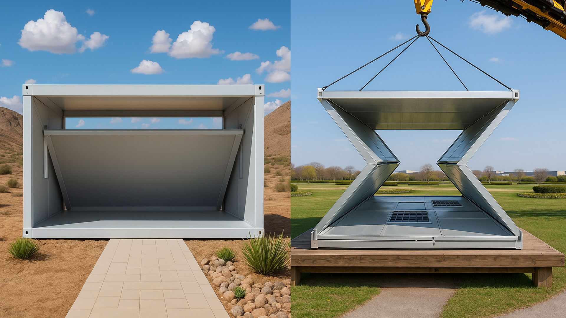 Складной контейнерный дом (X-тип / Z-тип)