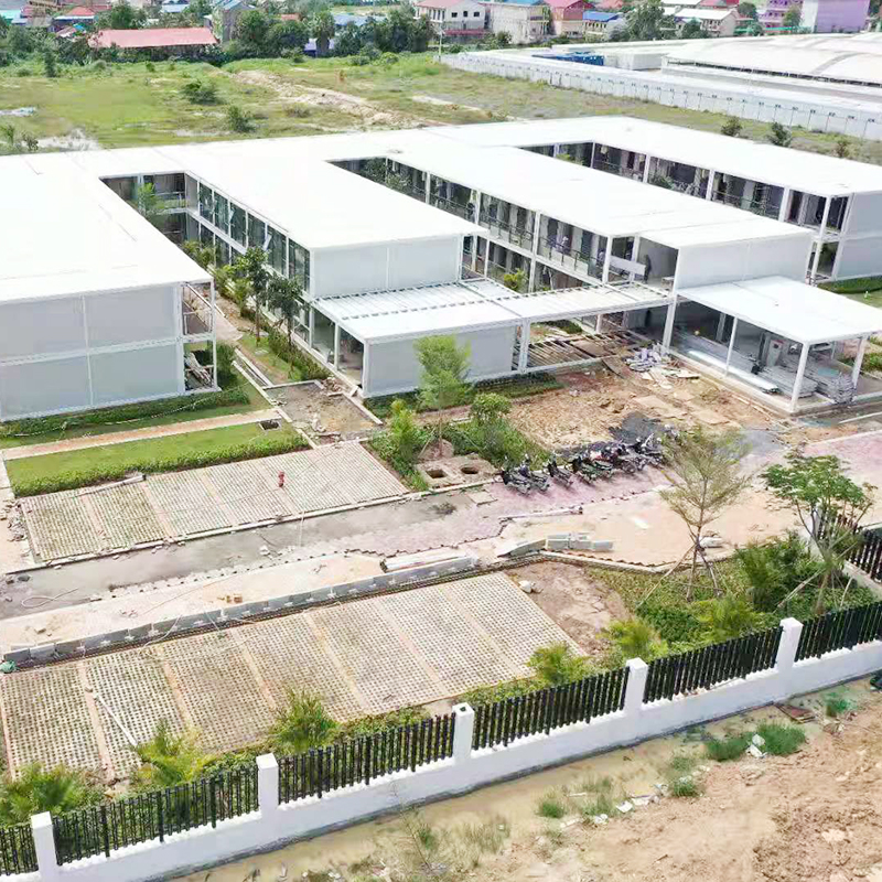 Сейсмостойкость 8+, огнестойкость A | Постоянный сборный кампус, соответствующий стандартам безопасности