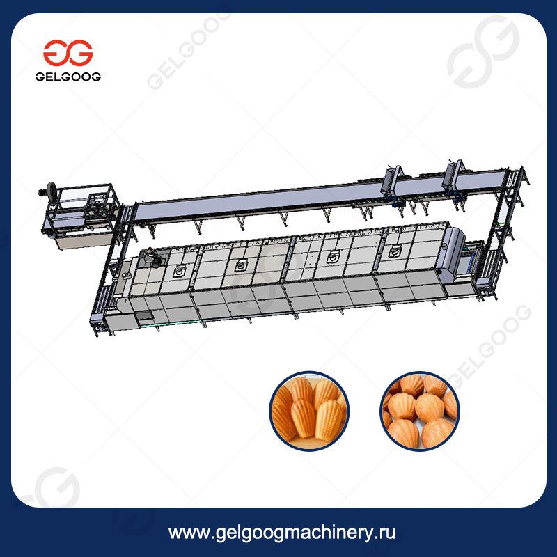Автоматическая линия по производству торта «Мадлен» 100-1000 кг/ч
