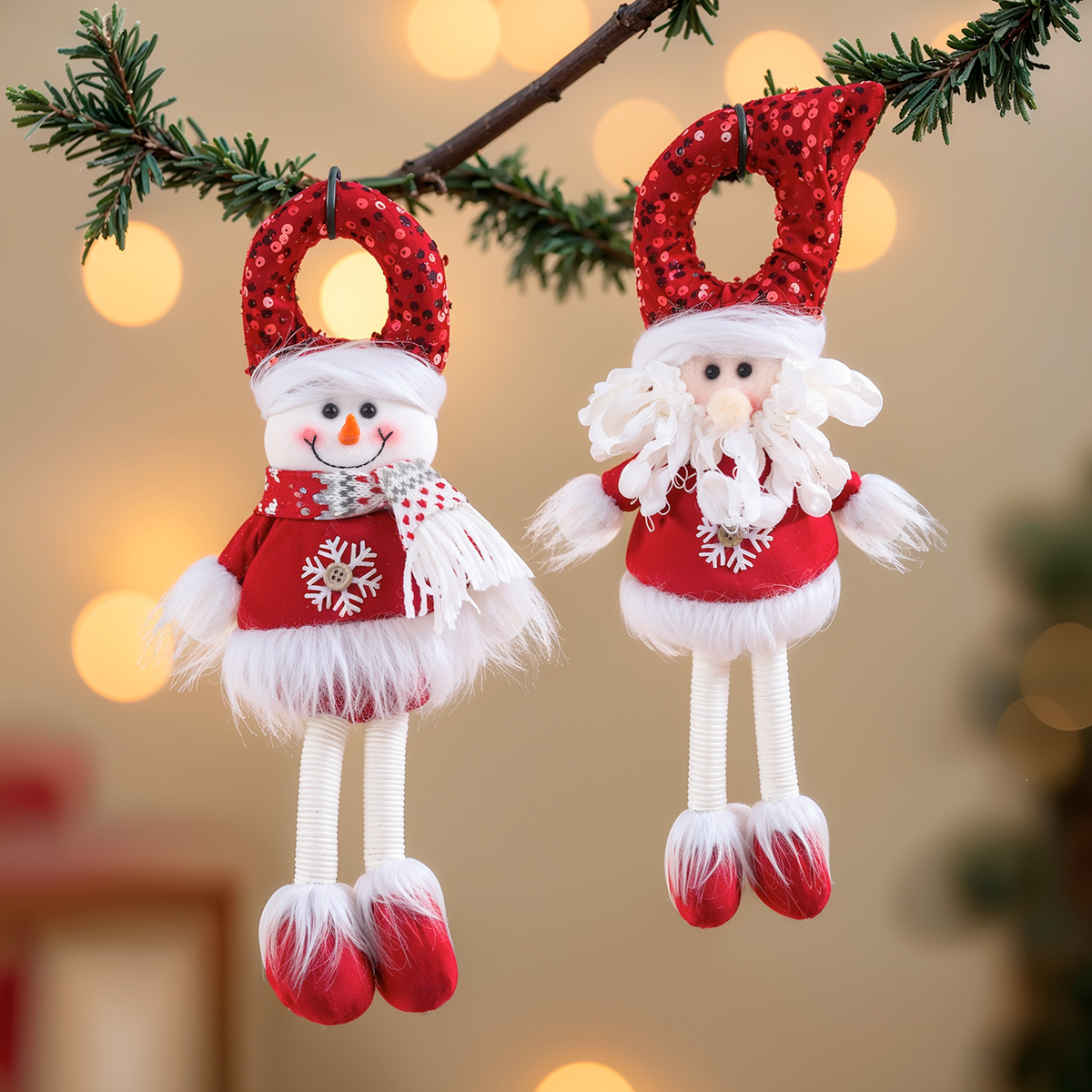 Рождественская красная серия 16-дюймовый кулон “Снеговик” с весенним украшением для ног