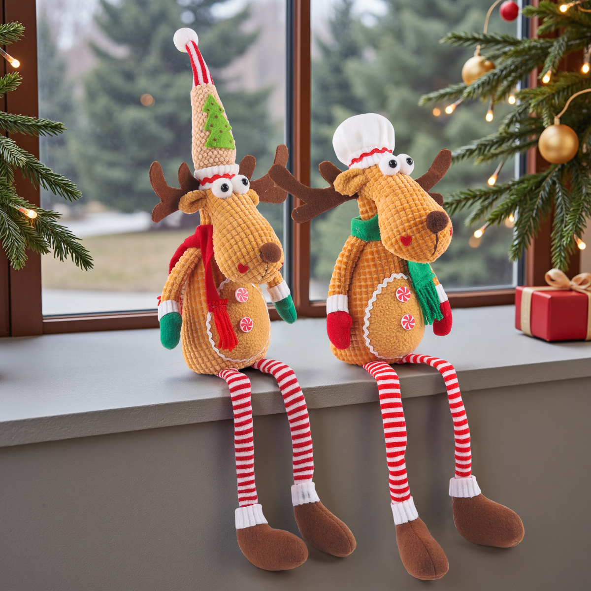 Серия 20 “сидячий олень с длинными ногами”