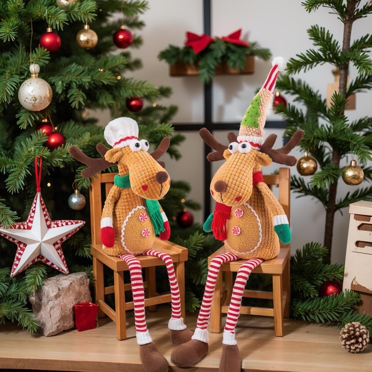 Серия 20 “сидячий олень с длинными ногами”