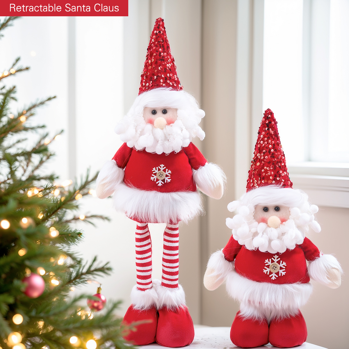 рождественская красная серия 23 “старые снеговики, сидящие в позе украшений