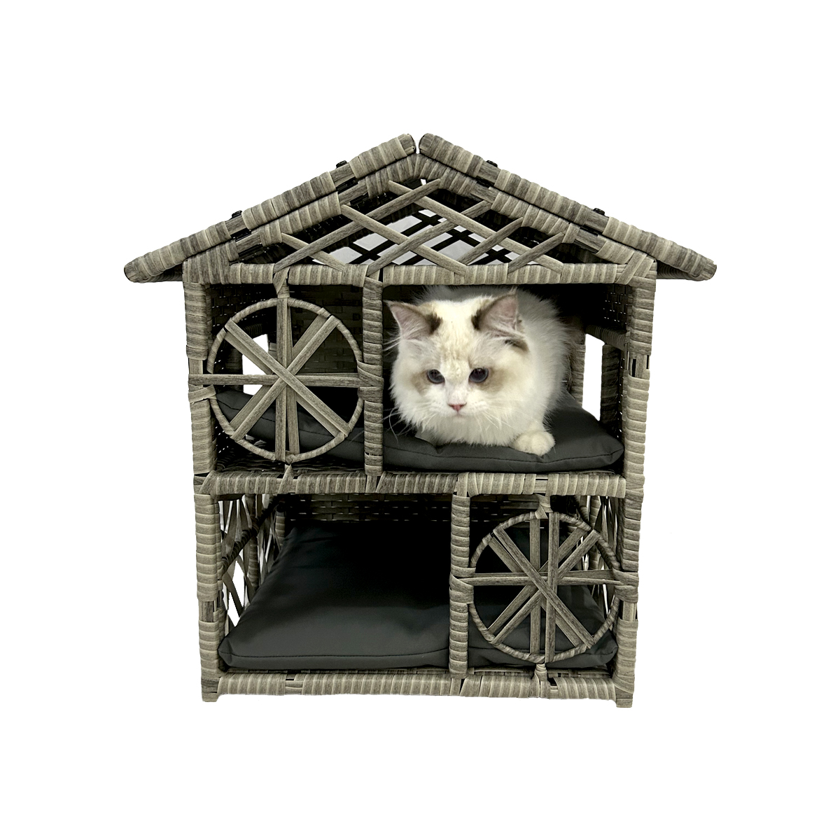 KD Двухъярусный домик для домашних животных, вдохновленный лесом 1