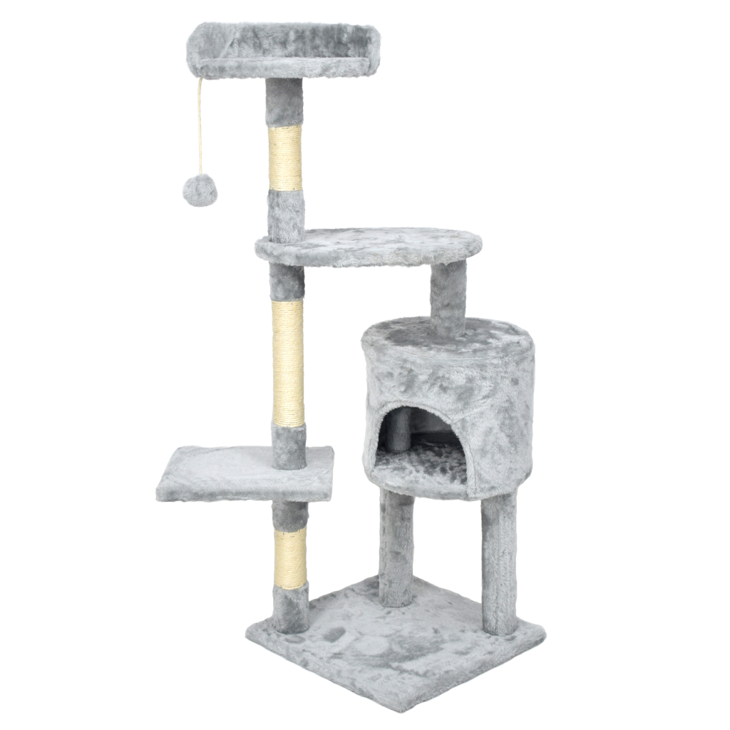 Кошачий домик с платформами для отдыха: увлекательная конструкция для лазания для кошек
