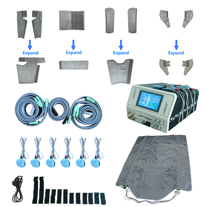 48-камерный аппарат для прерывистой пневматической компрессии для целевых зон тела, полного похудения и снижения веса, модель B-8350E