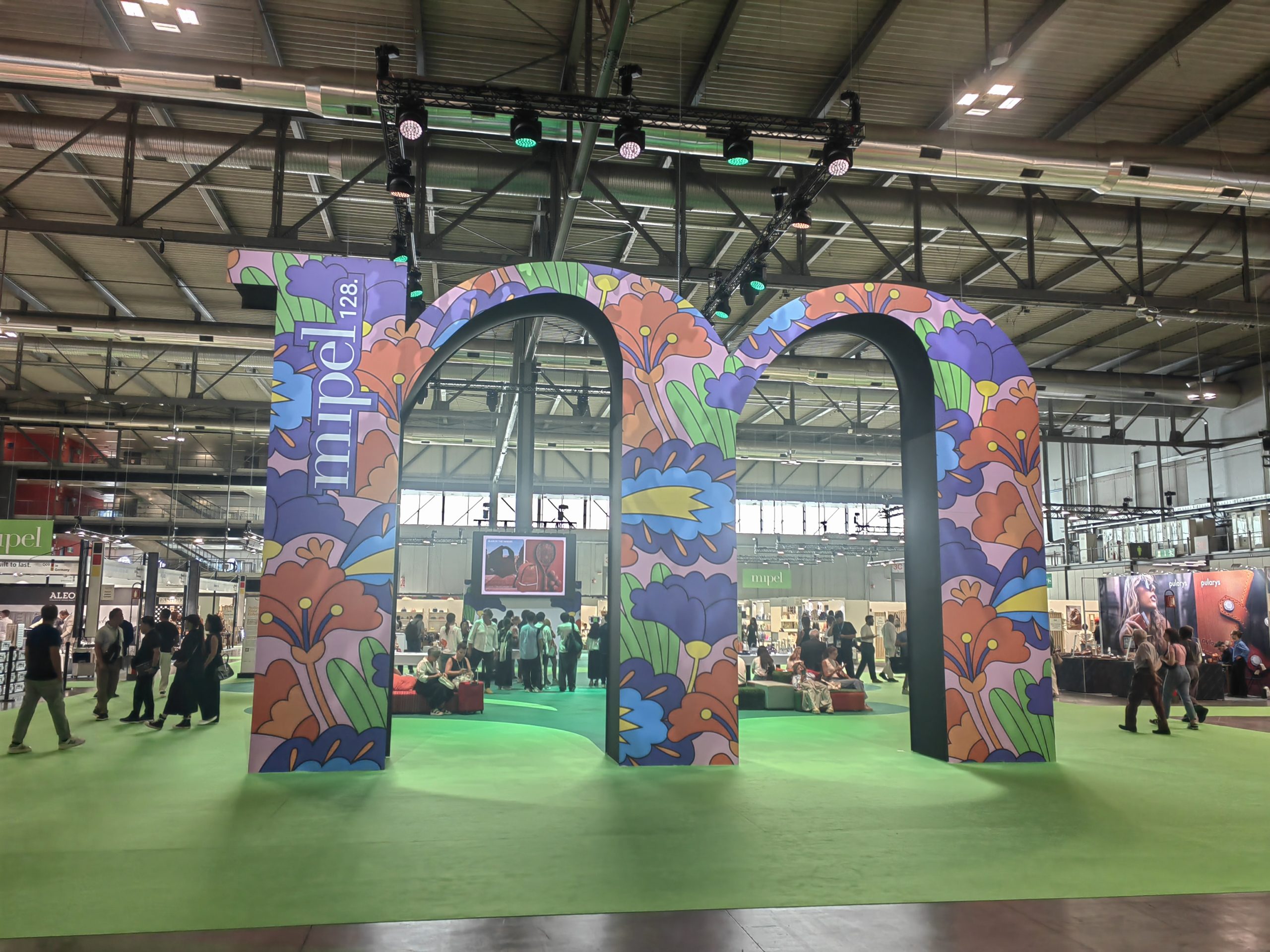 The scene of the Milan International Bags Exhibition (Mipel) in Italy