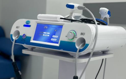 Au-23K Емкостная и резистивная передача энергии Tecar Physiotherapy Монополярный аппарат для диатермической терапии RF