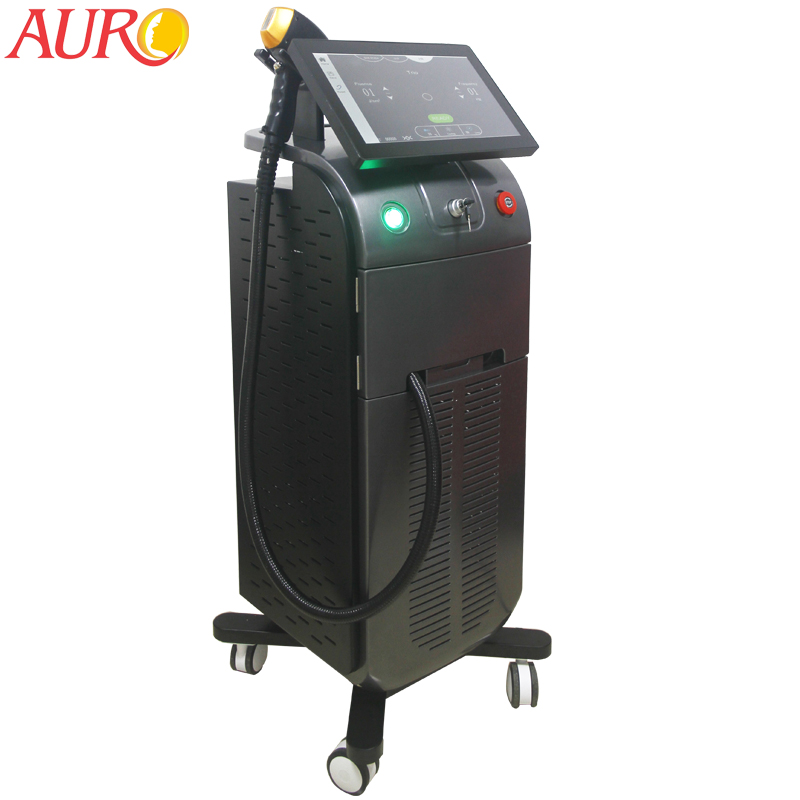 Au-81 Hair Removal Platinum Titanium New Arrival Products 4 Wave Clod Laser Diode Laser Hair Removal Machine 808nm