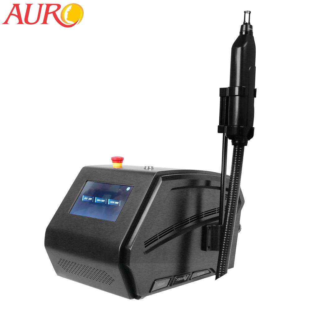 Au-S537 Nd Yag 1064nm 532nm 1320nm лазер для удаления татуировок лазерный фарфоровый карбоновый пилинг машина