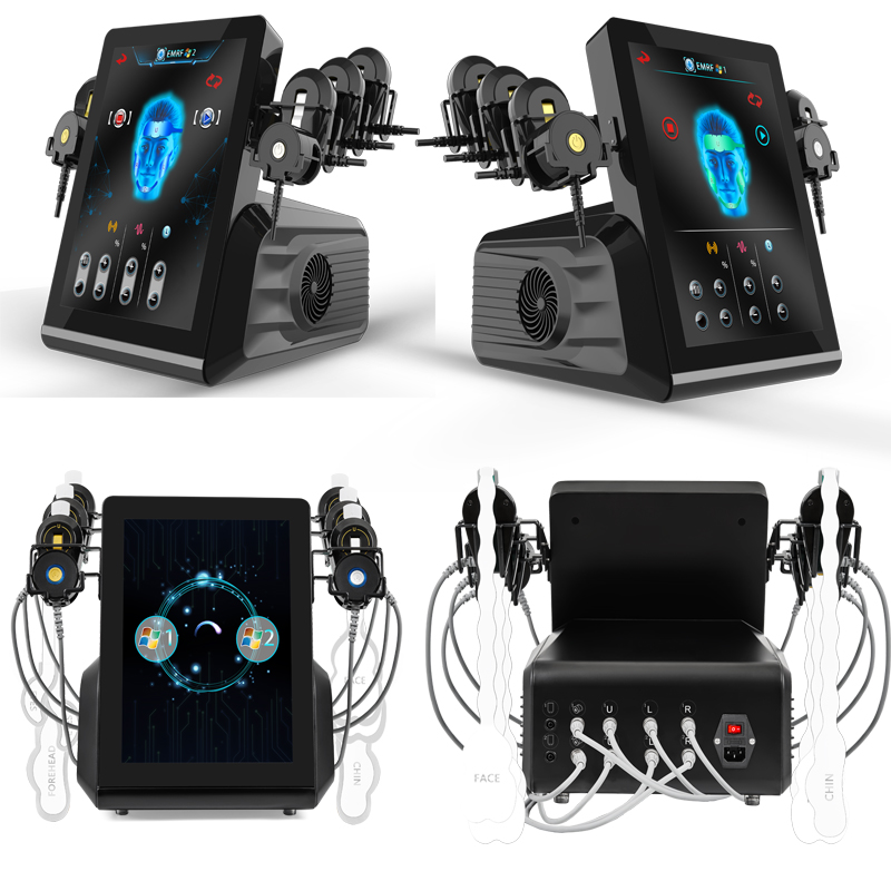 Au-C60 Радиочастотная стимуляция кожи, омоложение кожи, подтяжка лица, аппарат для подтяжки лица с 6 патчами