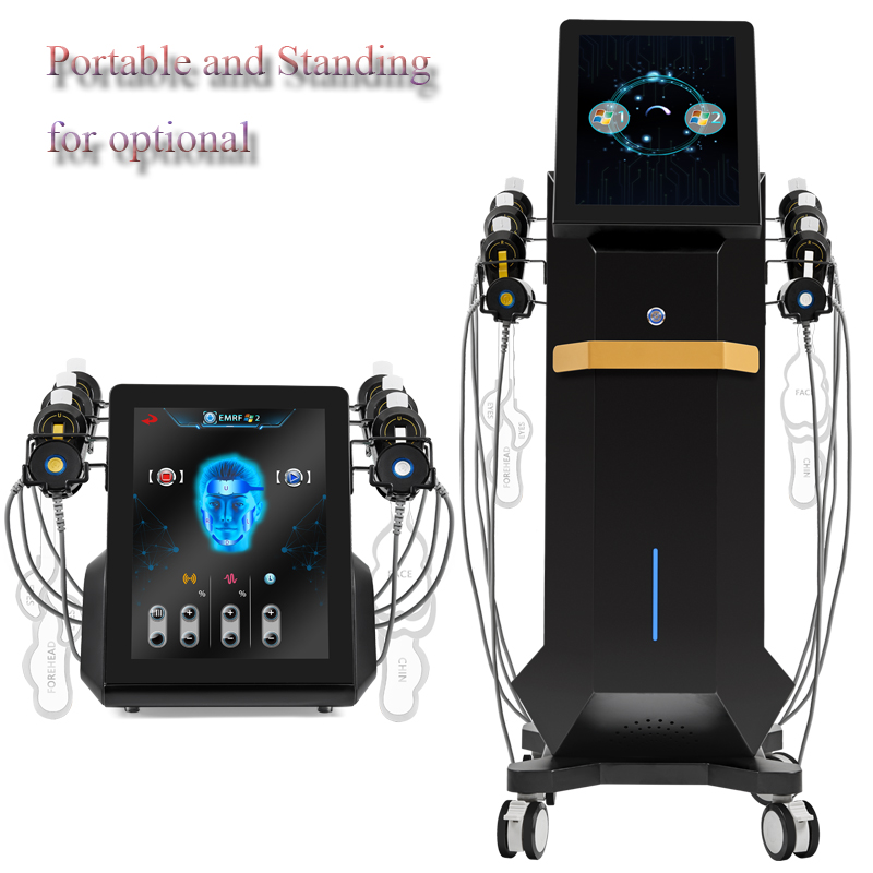 Au-C60 Радиочастотная стимуляция кожи, омоложение кожи, подтяжка лица, аппарат для подтяжки лица с 6 патчами