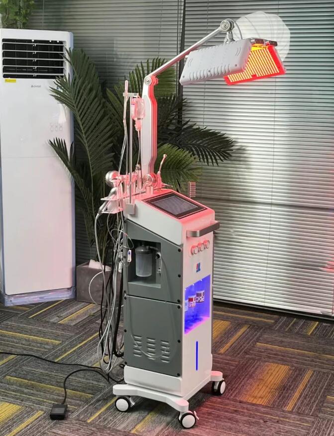 Au-M14 Аппарат для гидродермабразии 14 в 1, уход за кожей лица и головы, аквапилинг, лечение акне, светодиодная фототерапия