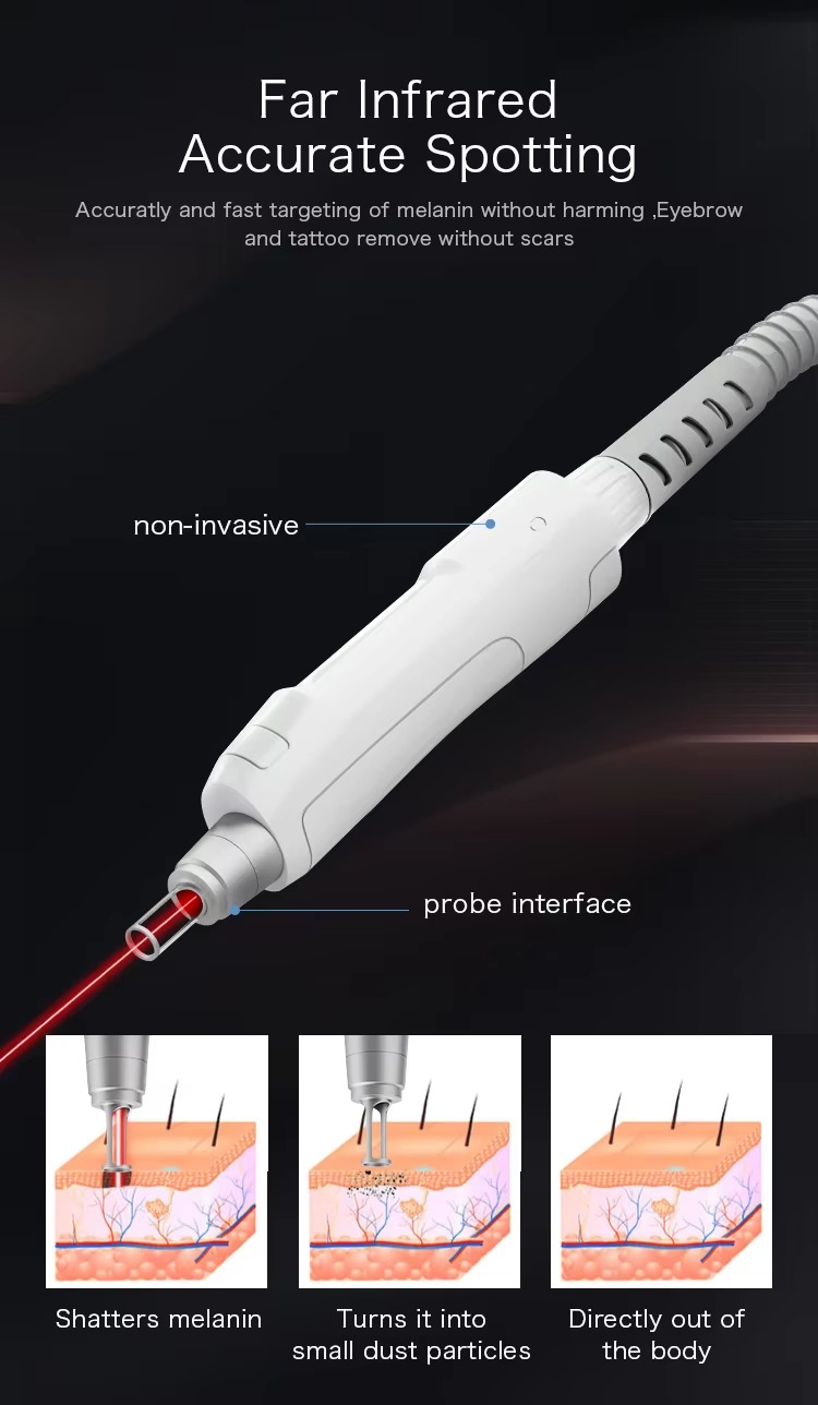 AU-M33 Многофункциональный карбоновый пилинг для лица, омоложение кожи, портативный пикосекундный лазер для удаления татуировок