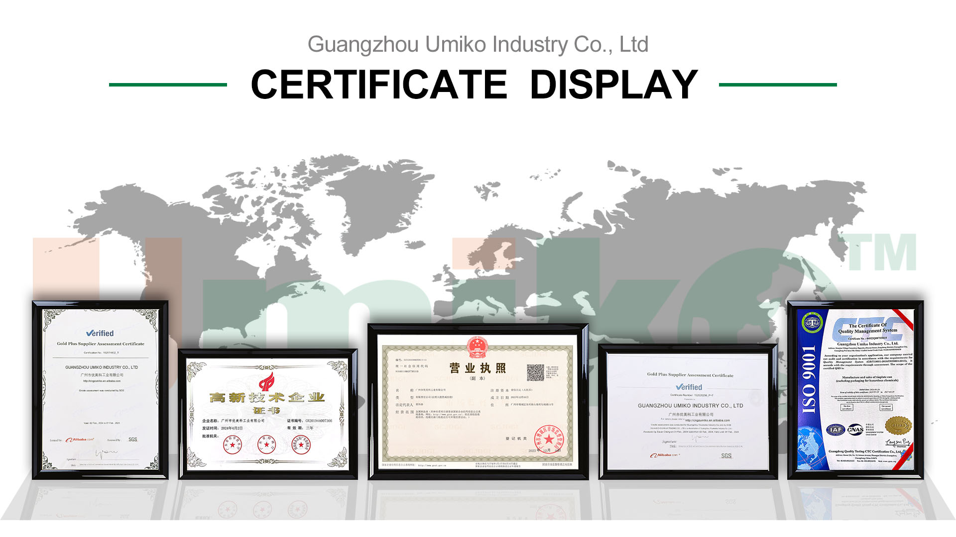 certificate display