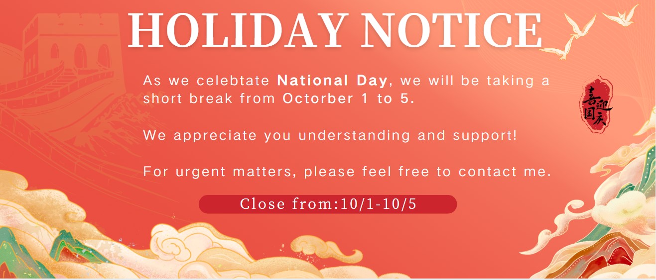 holiday notice