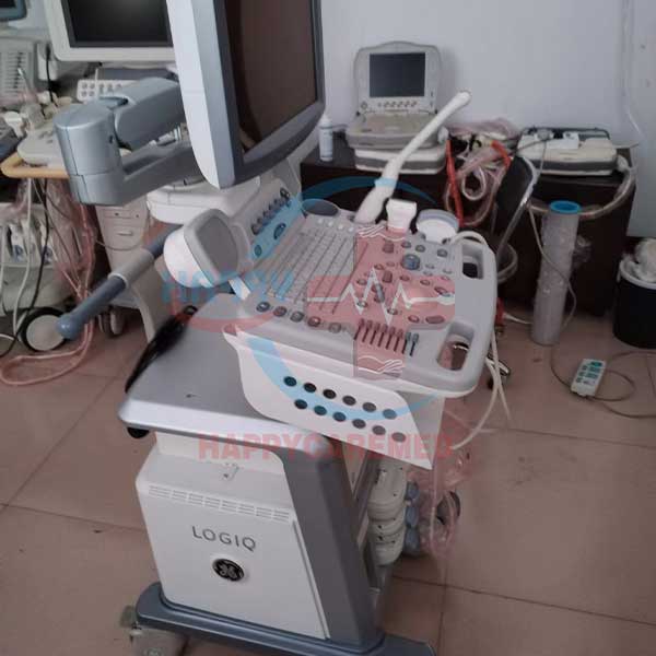 Больничные медицинские инструменты GE Logiq P5, подержанный ультразвуковой аппарат, ультразвуковой сканер с 3 датчиками