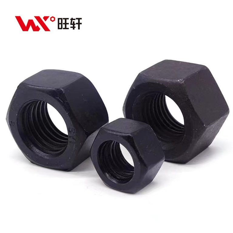 Высокопрочная шестигранная гайка класса прочности 8.8 DIN 934, черная - Handan Wangxuan Fastener Manufacturing Co., LTD