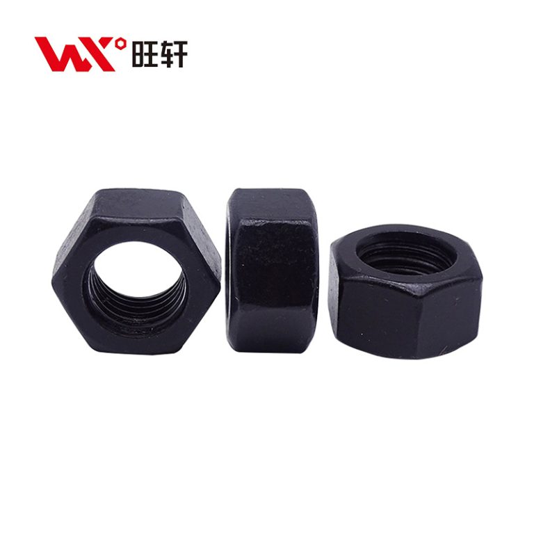 Высокопрочная шестигранная гайка класса прочности 8.8 DIN 934, черная - Handan Wangxuan Fastener Manufacturing Co., LTD