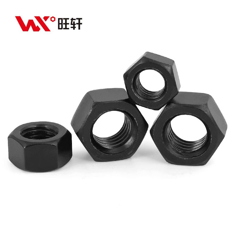 Высокопрочная шестигранная гайка класса прочности 8.8 DIN 934, черная - Handan Wangxuan Fastener Manufacturing Co., LTD