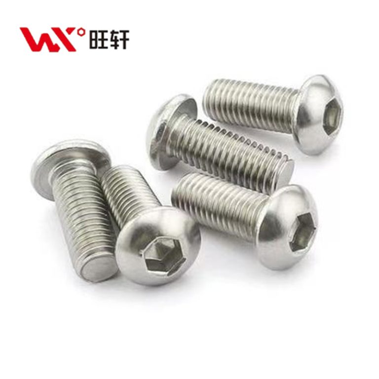 Нержавеющая сталь A2-70 A4-80 SS201 SS304 SS316 ISO7380 Винты с полукруглой головкой и шестигранным углублением - Handan Wangxuan Fastener Manufacturing Co., LTD