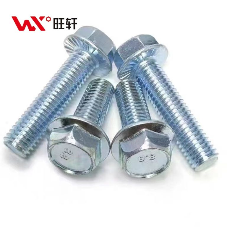 Класс 8.8 Синий белый цинк углеродистая сталь Фланцевый болт DIN6921 - Handan Wangxuan Fastener Manufacturing Co., LTD