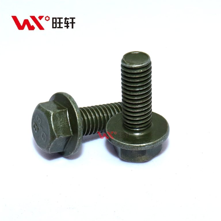 M8-1.25*16 Зеленый цинк DIN6921 JIS B1189 Фланцевый болт класса 8.8 - Handan Wangxuan Fastener Manufacturing Co., LTD