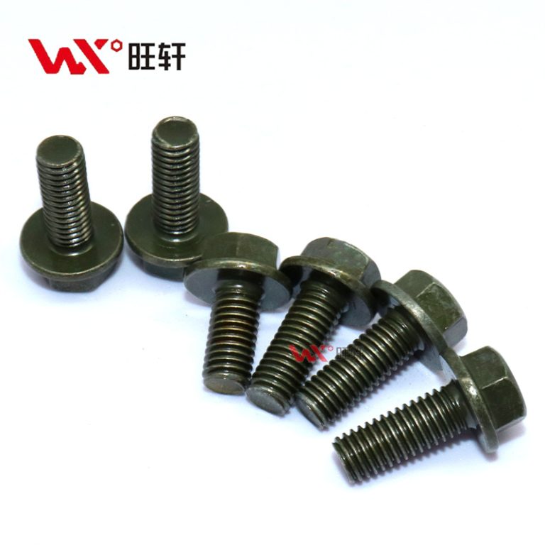 M8-1.25*16 Зеленый цинк DIN6921 JIS B1189 Фланцевый болт класса 8.8 - Handan Wangxuan Fastener Manufacturing Co., LTD