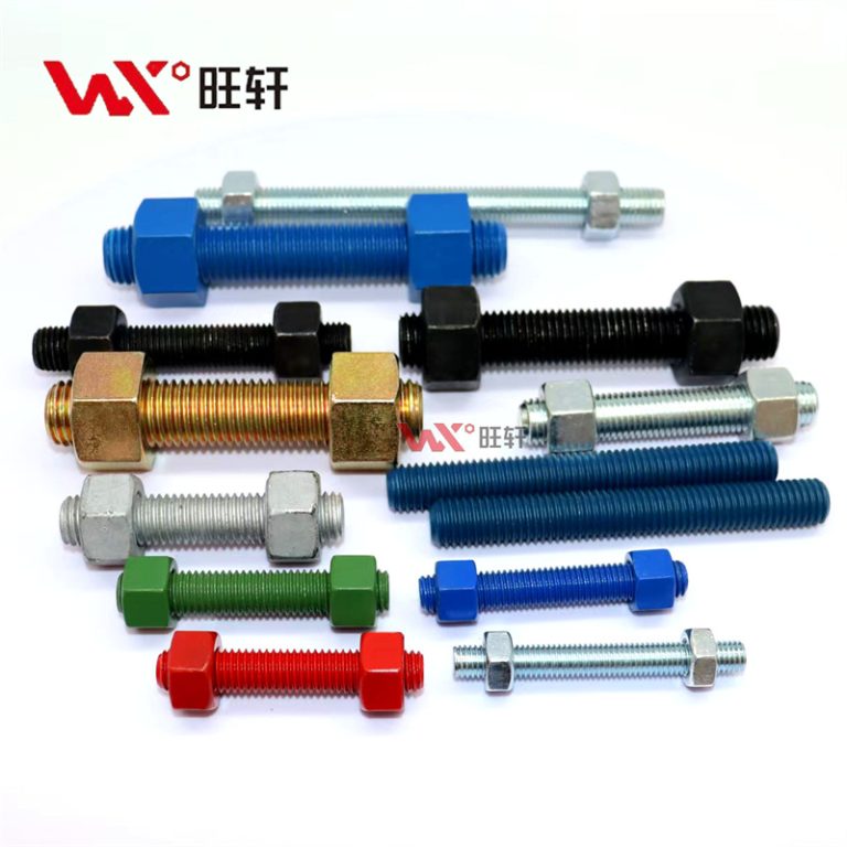 Заводской стержень DIN976 с резьбой, желтый, белый, черный - Handan Wangxuan Fastener Manufacturing Co., LTD