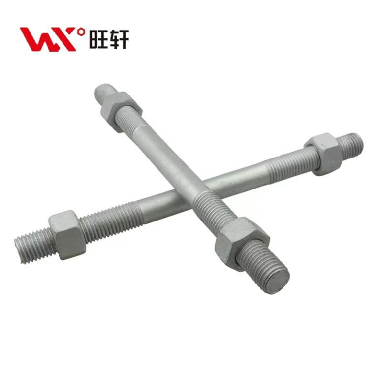 Черная шпилька с гайкой UNC, UNF, BSW, оцинкованная HDG - Handan Wangxuan Fastener Manufacturing Co., LTD