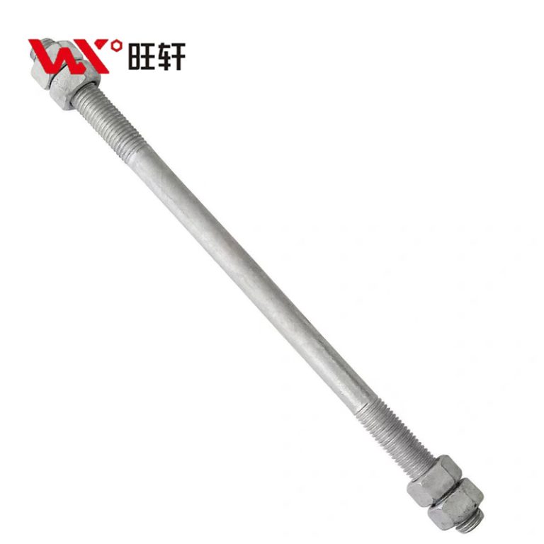 Черная шпилька с гайкой UNC, UNF, BSW, оцинкованная HDG - Handan Wangxuan Fastener Manufacturing Co., LTD