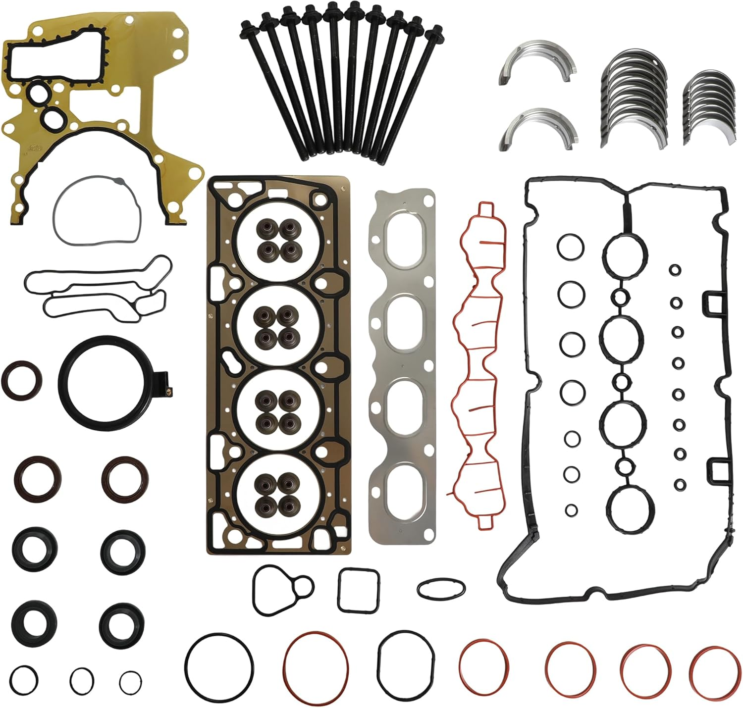 Engine Bearings Head для chruise Cruze,Sonic, cruise Limited,1.8L, DOHC 16V, 2011-2018 HS26516PT1 Tckckww338 24422964 EP180 (гаскат и Bearings)