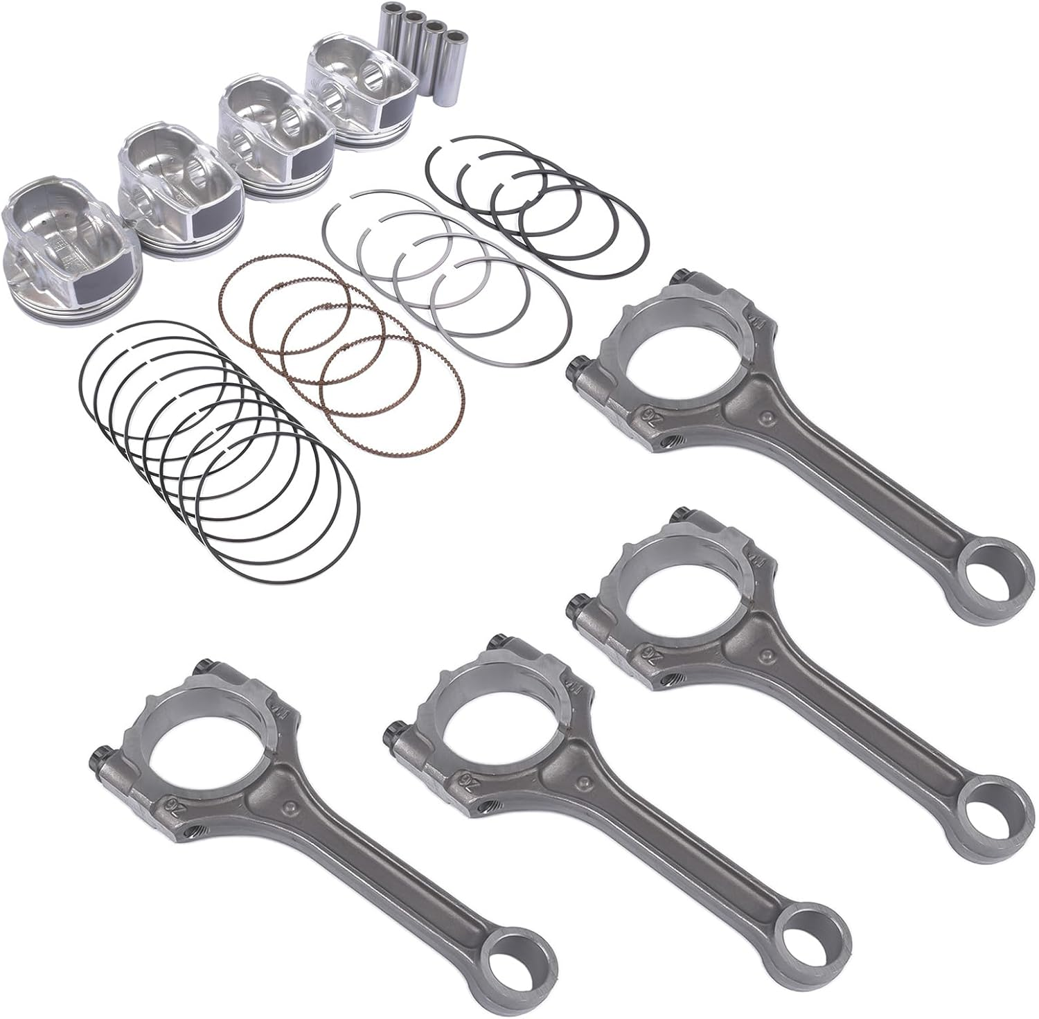 Поршня двигателя и кольца установлены 23041-2E210 подходят для Kia Soul Forte Forte5 Forte Koup 2.0L 2014 2015 2016 2016 2017 2018 запчасти послепродажного рынка двигателей