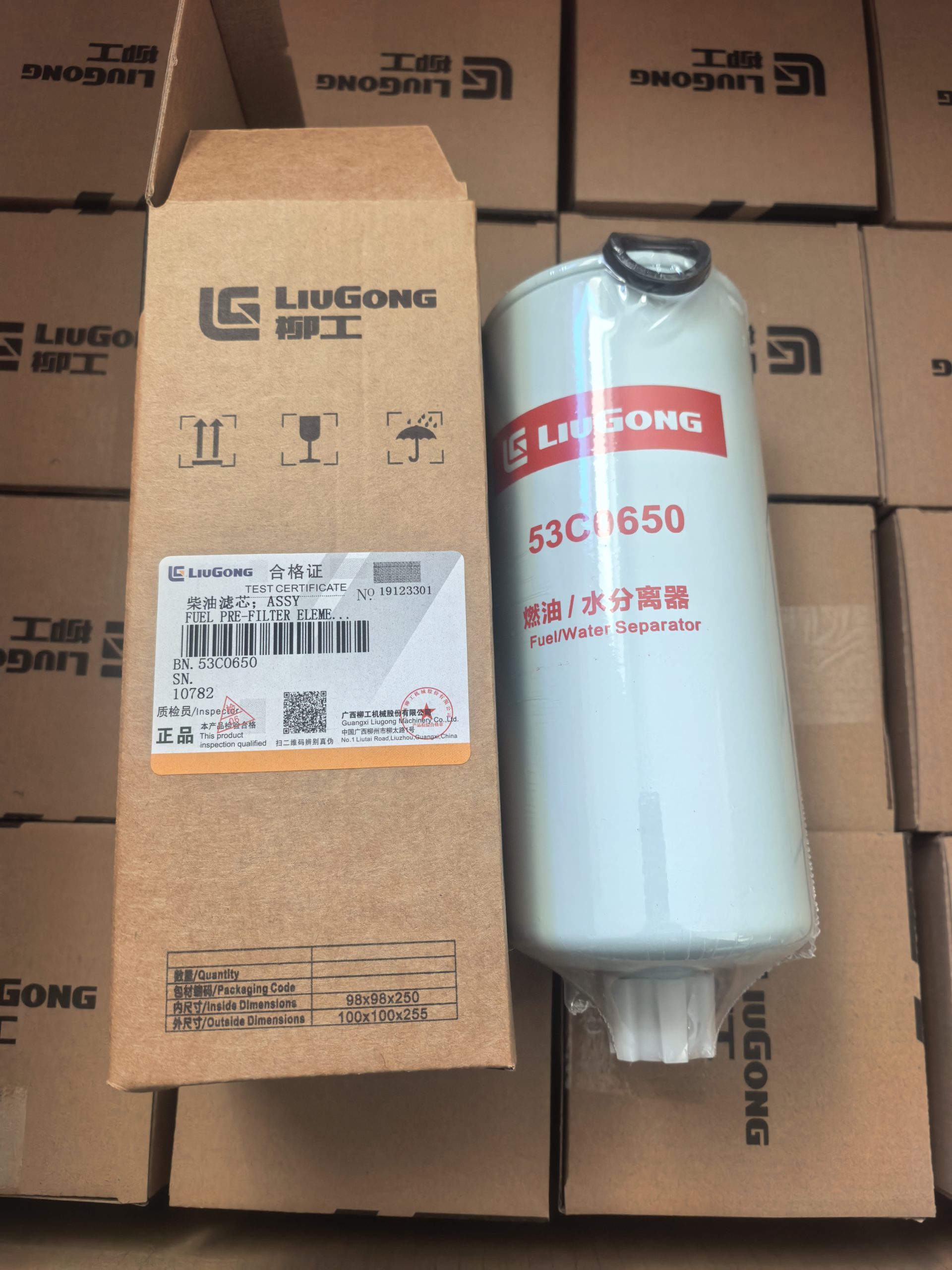 Оригинал Топливный фильтр  53C0650 запчасти Liugong