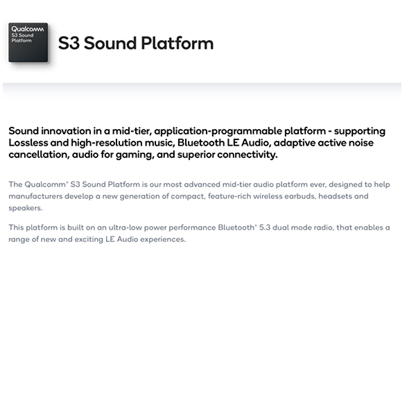 Qualcomm выпускает новое поколение аудиоплатформ Bluetooth S3 и S5 и соответствующие чипсеты