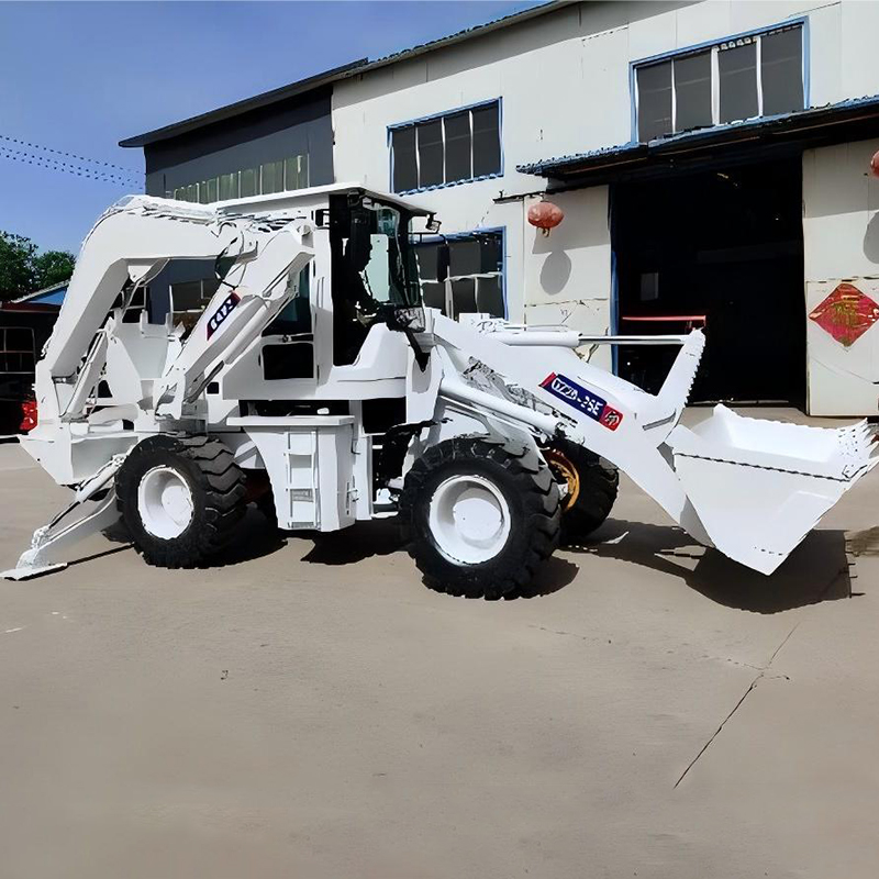 Экскаватор – Погрузчик  белый QZ30 – 25E