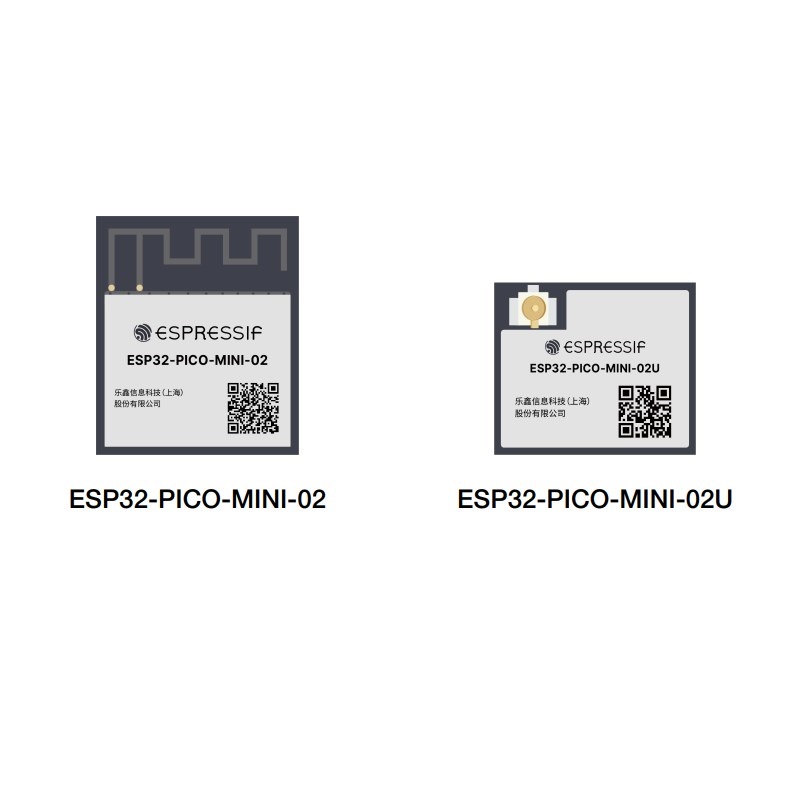 ESP32 ESP32-PICO-MINI-02 ESP32-PICO-MINI-02U