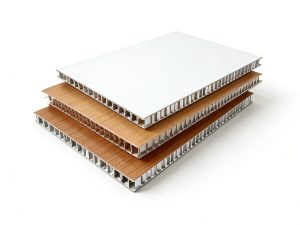 алюминиевые сотовые стеновые панели на производственной линии