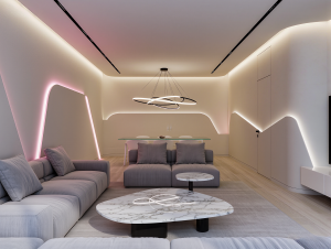 Применение LED plaster molding Foshan Alu Mrs / led plaster molding