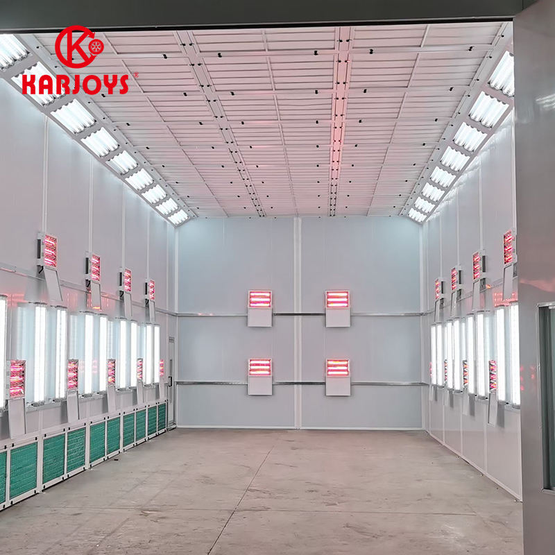 KJ-BR13 Промышленная Окрасочно-Сушильная Камера Для Грузовиков И Автобусов – Электрический/Дизельный Нагрев, LED Освещение, Размеры На Заказ, Сертификат CE