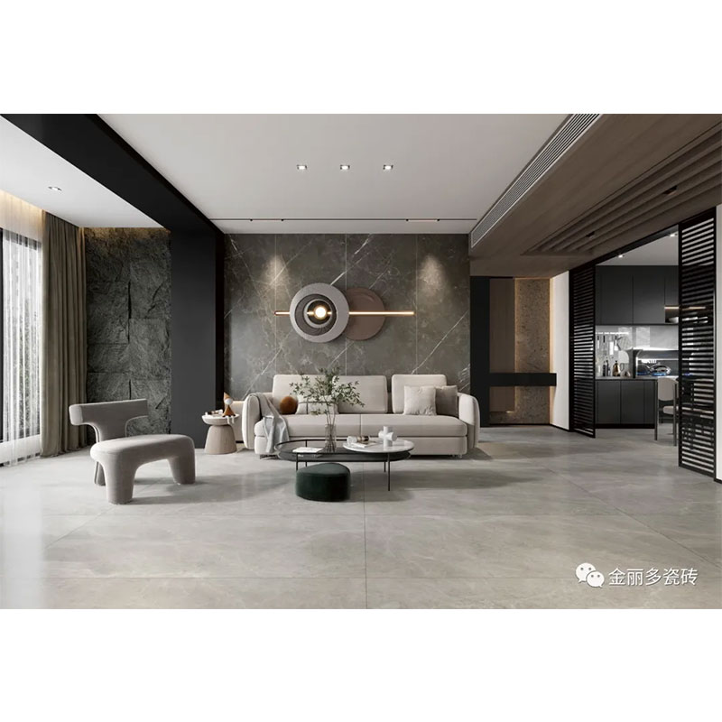 Новая крупноформатная керамическая плитка — полноцветный мрамор.