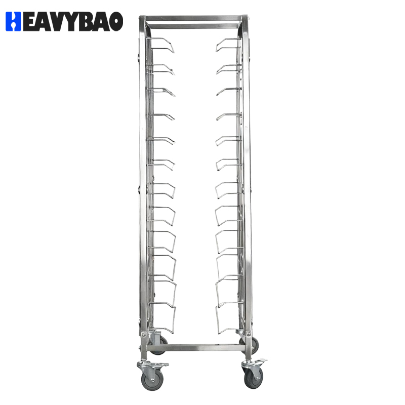 Оптовая тележка-стойка Хевибао для ресторанов и пекарен — транспортировка противней, тележка для подносок из нержавеющей стали